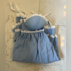 Blue checkered dress with tags